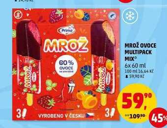 Penny Market Mrož ovoce multipack mix, 6x 60 ml nabídka
