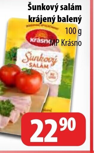 Partner Maloobchodní síť Šunkový salám krájený balený nabídka