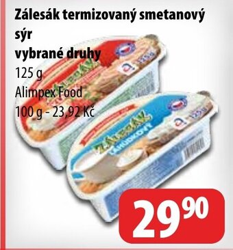Partner Maloobchodní síť Zálesák termizovaný smetanový sýr vybrané druhy nabídka