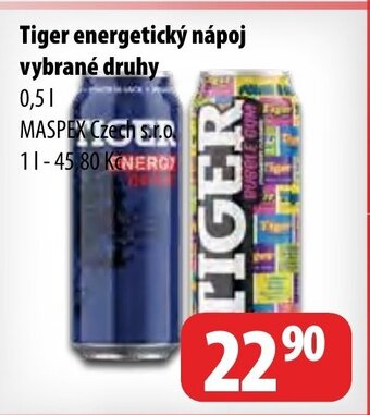 Tiger energetický nápoj vybrané druhy