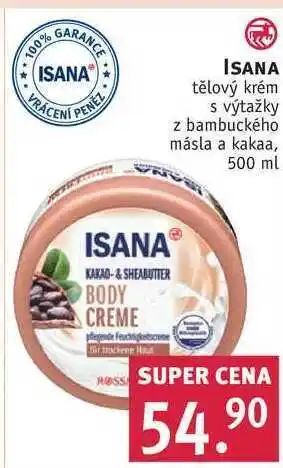 Rossmann Isana tělový krém, 500 ml nabídka