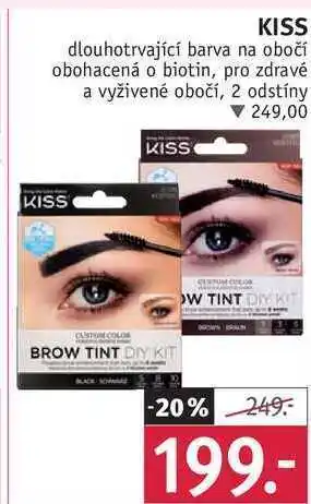 Rossmann Kiss dlouhotrvající barva na obočí nabídka