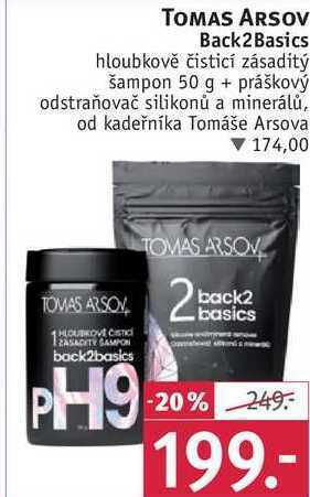 Rossmann Tomas arsov back2basics hloubkově čisticí zásaditý šampon, 50 g nabídka