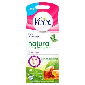 Rossmann Veet natural inspirations voskové pásky na obličej 20 ks nabídka