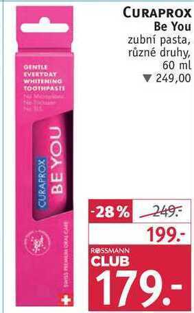 Rossmann Curaprox be you zubní pasta, 60 ml nabídka