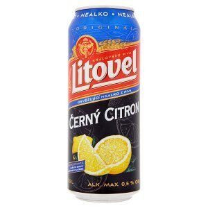 CBA Litovel černý citron míchaný nápoj z nealkoholického piva 0,5l nabídka