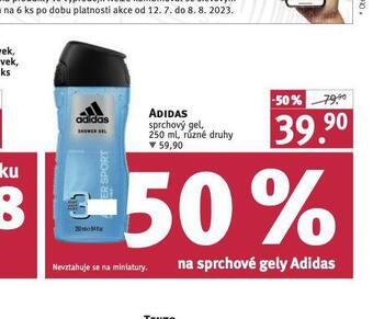 Rossmann Adidas sprchový gel nabídka
