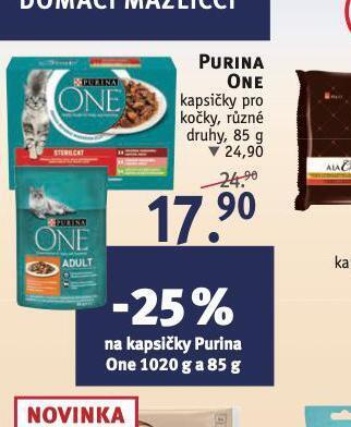Rossmann Purina one kapsičky pro kočky nabídka