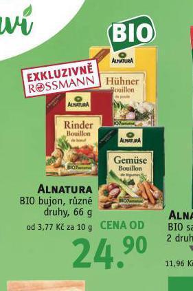 Rossmann Alnatura bio bujon nabídka