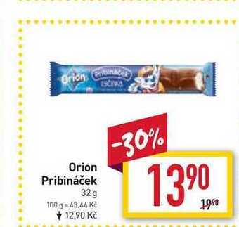 Billa Orion pribináček 32 g nabídka