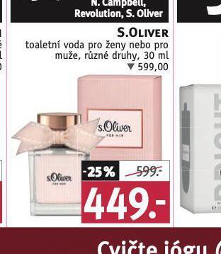 Rossmann S.oliver toaletní voda nabídka