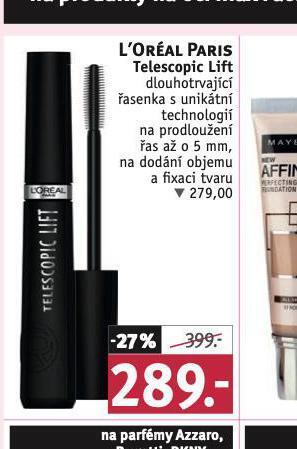 Rossmann Loreal paris řasenka nabídka