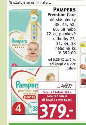 Rossmann Pampers dětské plenky nabídka