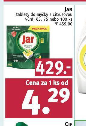 Rossmann Jar tablety do myčky nabídka