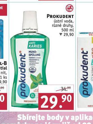 Rossmann Prokudent ústní voda nabídka