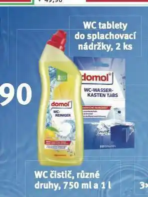 Rossmann Domol wc tablety nabídka