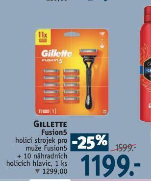 Rossmann Gillette fusion5 holicí strojek nabídka