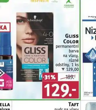 Rossmann Schwarzkopf gliss color permanentní barva na vlasy nabídka