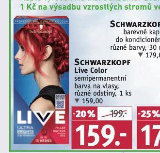 Rossmann Schwarzkopf live color nabídka