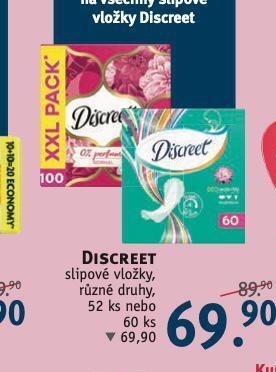 Rossmann Discreet slipové vložky nabídka