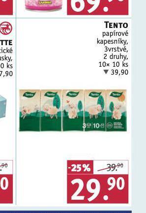 Rossmann Tento papírové kapesníky nabídka
