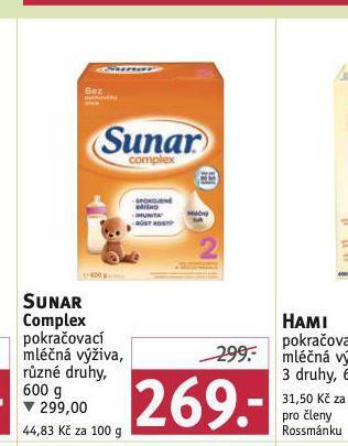 Rossmann Sunar complex nabídka