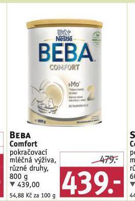 Rossmann Beba comfort pokračovací mléčná výživa nabídka