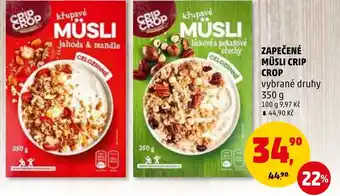 Penny Market ZAPEČENÉ MÜSLI CRIP CROP nabídka