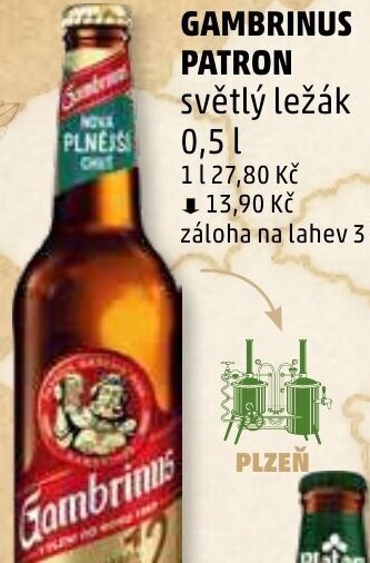 Penny Market GAMBRINUS PATRON nabídka