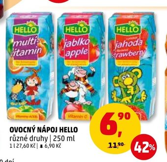 Penny Market OVOCNÝ NÁPOJ HELLO nabídka