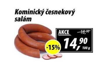 ZEMAN Kominický česnekový salám, 100 g nabídka