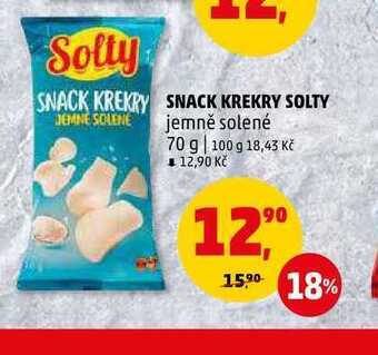 Penny Market Snack krekry solty jemně solené, 70 g nabídka