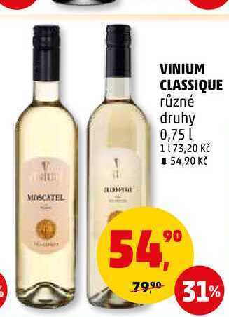 Penny Market Vinium classique, 0,75 l nabídka