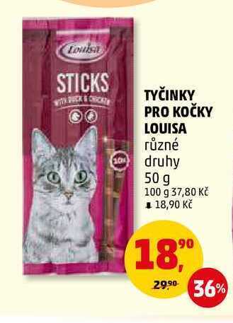 Penny Market Tyčinky pro kočky louisa, 50 g nabídka