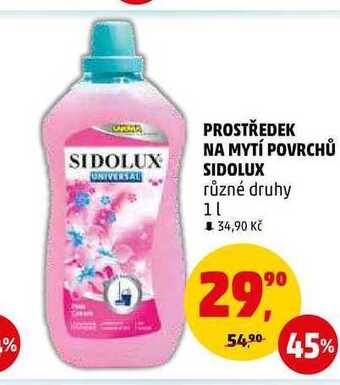 Penny Market Prostředek na mytí povrchů sidolux, 1 l nabídka