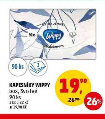 Penny Market Kapesníky wippy, 90 ks nabídka
