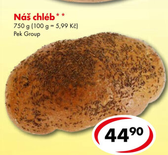 CBA Náš chléb** 750 g nabídka