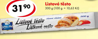 CBA Listové těsto 300 g nabídka
