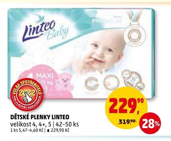 Penny Market DĚTSKÉ PLENKY LINTEO nabídka