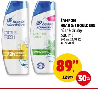 Penny Market ŠAMPON HEAD & SHOULDERS nabídka