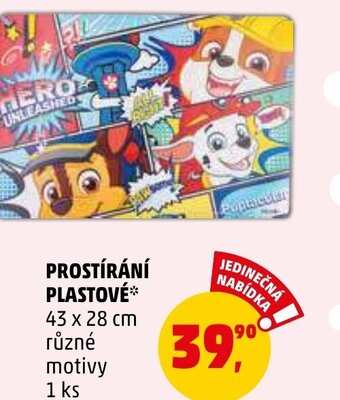 Penny Market PROSTÍRÁNÍ PLASTOVÉ nabídka