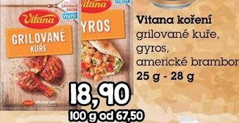 PLUS JIP Vitana koření nabídka