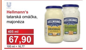 PLUS JIP Hellmann's tatarská omáčka, majonéza nabídka