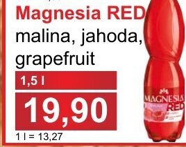 Magnesia RED malina, jahoda, grapefruit