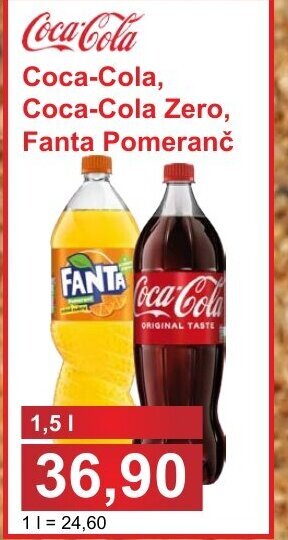 PLUS JIP Coca-Cola, Coca-Cola Zero, Fanta Pomeranč nabídka
