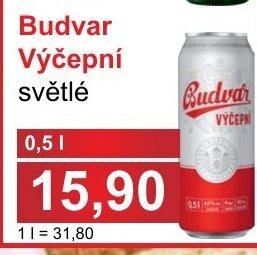 PLUS JIP Budvar Výčepní světlé nabídka