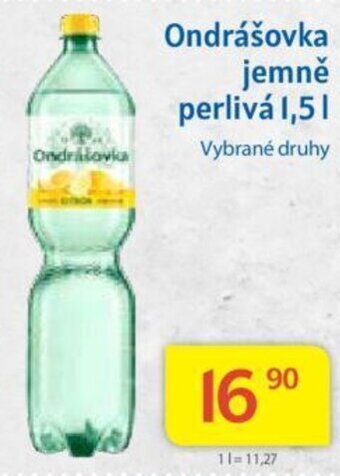 Kubík potraviny Ondrášovka jemně perlivá 1,5 L nabídka