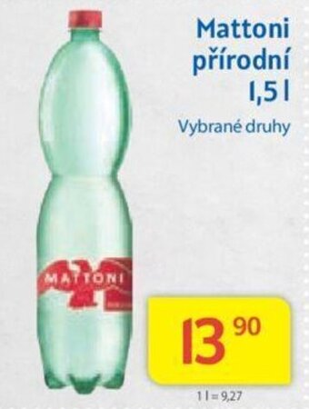 Kubík potraviny Mattoni přírodní 1.5 L nabídka