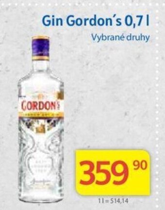 Kubík potraviny Gin Gordon's 0,7 L nabídka
