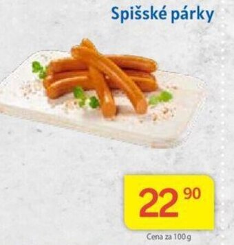 Kubík potraviny Spišské párky nabídka